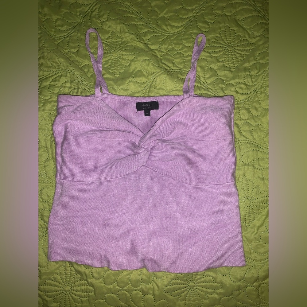 Crop Top with twisted design on front